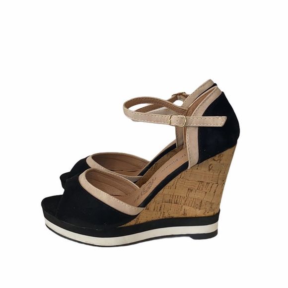 Vittorio D Firenze cork Wedge Heels 7.5 - Picture 3 of 5